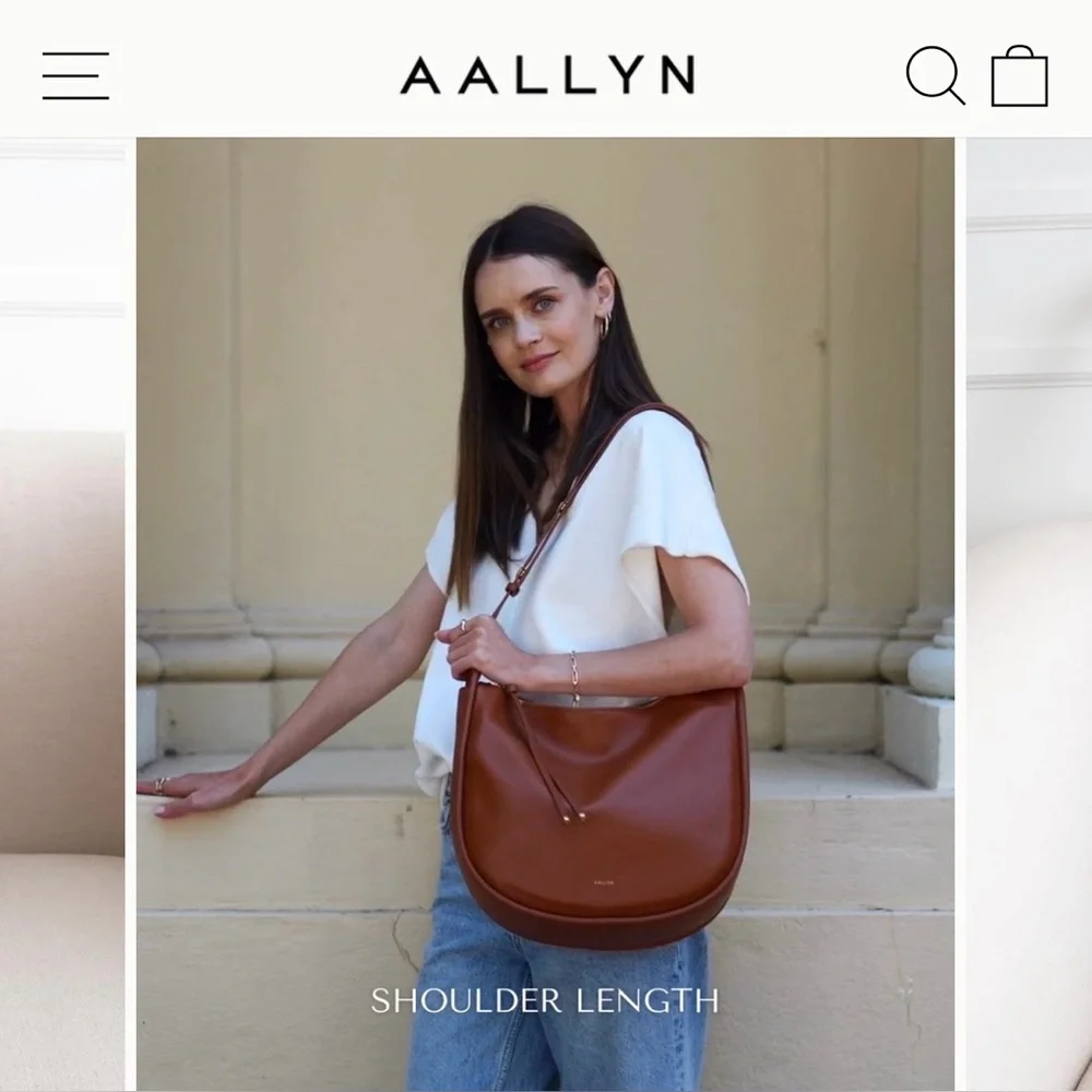 Aallyn Marley Hobo Shoulder Bag in Brown - Picture 6 of 9